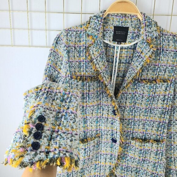 Barneys New York Preppy Tweed Made in Italy Blazer - Picture 4 of 9